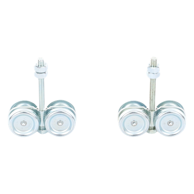 ECO KIT 4C - M / Kit de Carretillas de Cuatro Ruedas / Carga Soportada de 150 lbs / Incluye Dos Carretillas Para Puertas Colgantes - Imagen 4
