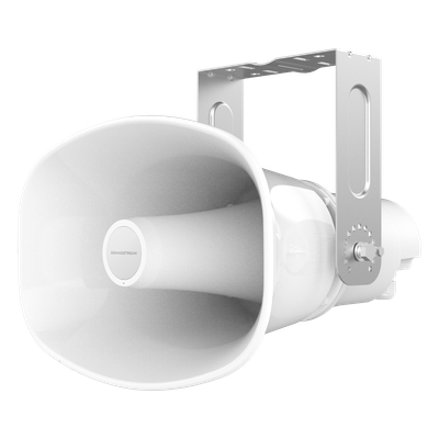 Altavoz Bocina SIP/Multicast Bidireccional / 50W Alta Potencia / IP66 Exterior / 3 Micrófonos con IA / PoE++ / 126 dBA Máximo