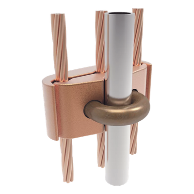 Conector Mecánico para 3 Cables para Calibre 2/0 AWG - 250 KCMIL a Tubería de 3/8" o Varilla 5/8" - 3/4". - Imagen 6
