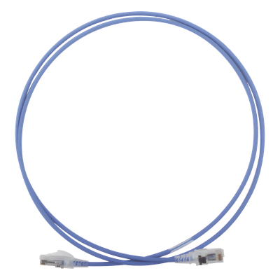 Patch Cord / Cat6 UTP / CM/LS0H / 1.52 m (5 ft) / 28AWG Diámetro Reducido / Azul