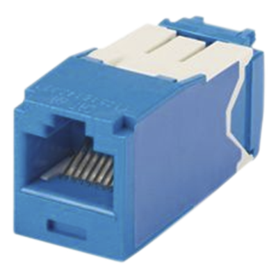 Conector Jack RJ45 Estilo TG, Mini-Com, Categoría 6A, de 8 Posiciones y 8 Cables, Color Azul - Imagen 5