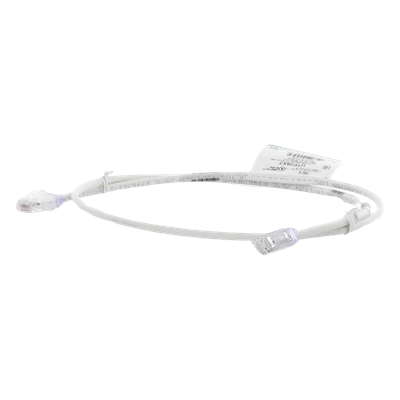 Cable de Parcheo UTP Cat6A, CM/LSZH, Diámetro Reducido (28AWG), Color Blanco Mate, 0.91 Metros (3 Pies) - Imagen 5