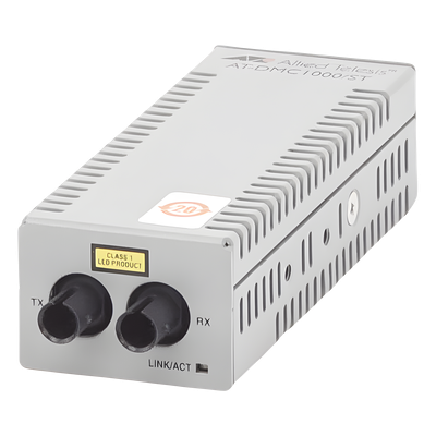 Mini convertidor de medios de cobre a fibra de escritorio 1000TX a 1000SX conector ST