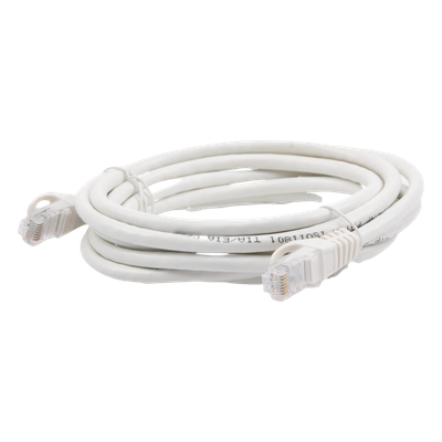Cable de Parcheo UTP Cat6 - 3.0 Metros (9.84 Pies) - Blanco - Imagen 5
