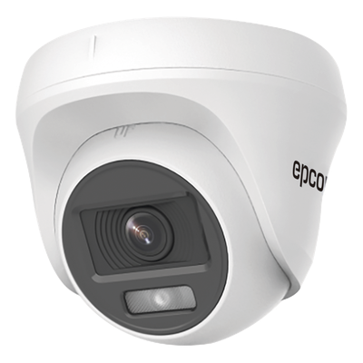 Turret TURBOHD 2 Megapíxel (1080p) / Imagen a color 24/7 / Lente 2.8 mm / Policarbonato / Luz Blanca 20 mts / Interior / Microfono Integrado / TVI-AHD-CVI-CVBS / dWDR