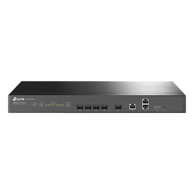 Delta Stream - OLT de 4 puertos GPON / Conexión de hasta 512 ONUs / 1 Puerto Gigabit RJ45 Uplink /  1 Puertos SFP+ Uplink / Fuentes Redundantes AC- DC (incluidas) / Administración desde la nube (DPMS)