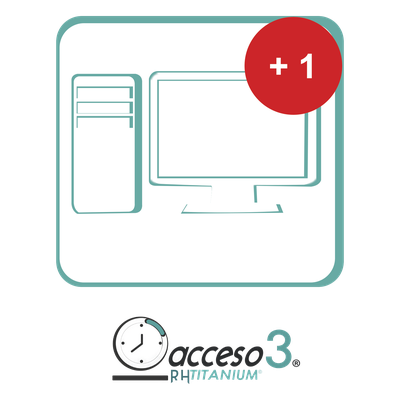 [BAJO PEDIDO] Expansión (Activacion adicional) para Software de Tiempo & Asistencia compatible con SISTEMAS DE NOMINA / Acceso3 - TITANIUM