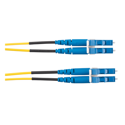 Jumper de Fibra Optica Monomodo 9/125 OS2, LC-LC Duplex, OFNR (Riser), Color Amarillo, 25 Metros (82.02 Pies) - Imagen 3
