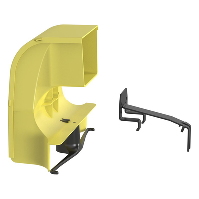 Bajada Para Canaleta FiberRunner™, Uso con Medidas 4x4, 6X4, 12X4, o 24X12, Con Reducción a 4X4, Color Amarillo - Imagen 4
