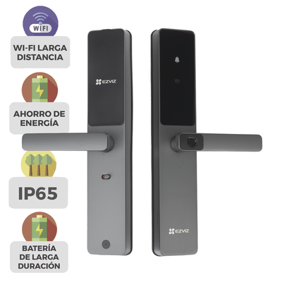 Cerradura Inteligente / Cerrojo Tipo Americano / Wi-Fi / Bluetooth / Códigos Temporales Para Visitantes / Lectura de Huella / Lectura de Tag / Contraseña / Botón para Timbrar / Apertura remota desde la APP / No Requiere Hub - Imagen 3