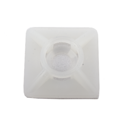 Base Autoadherible para Cinchos Práctica y Eficiente para la Organización y Fijación de Cables, Fabricada en Nylon Resistente y de Color Natural con una Medida de 19x19 mm, Paquete con 100 Piezas (4210-00001) - Imagen 8