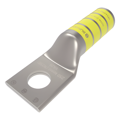 Terminal de Compresión para Tornillo 1/2 "  y Calibre 250 KCMIL.