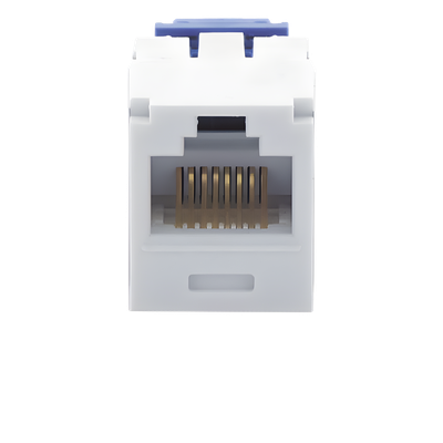 Conector Jack RJ45 Estilo TG, Mini-Com, Categoría 6A, de 8 Posiciones y 8 Cables, Color Blanco - Imagen 3