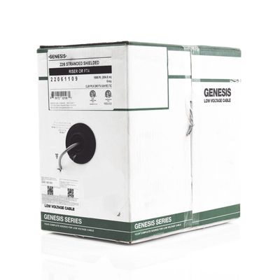 Bobina de 152 Metros (500 Pies) de Cable / 6x22 AWG BLINDADO / Riser / Color Gris / Para Aplicaciones de Audio, Seguridad y Control - Imagen 3