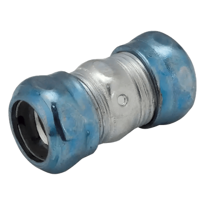 Conector de Compresión Hermético / Acero Galvanizado / Pared Delgada 1 1/4" / 1.89" x 3.307" (48 x 83.99 mm) / Ambientes Húmedos