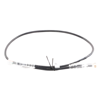 Cable de Parcheo Slim UTP Cat6A - 0.5 Metros (1.64 Pies) Negro, Diámetro Reducido (28 AWG) - Imagen 5