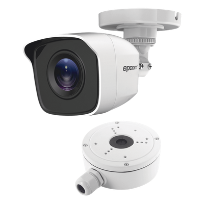 KIT de Bala TURBOHD 2 Megapixel (1080p) + Caja de Conexión / Exterior IP66 / TVI-AHD-CVI-CVBS