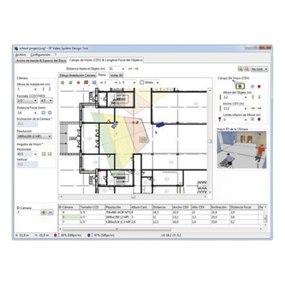 IP Video System Design EXPERT Tool / Software de Diseño para el Sistema de Vídeo IP / Hasta 256 Cámaras por Proyecto