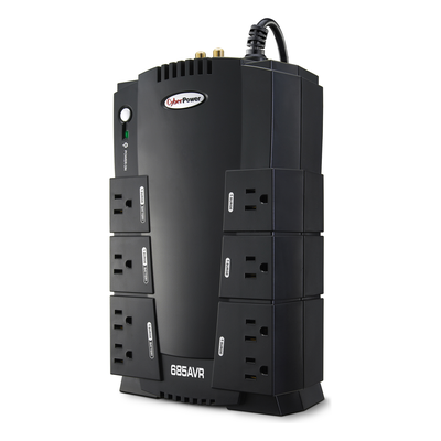 UPS de 685 VA/390 W, Topología Línea Interactiva, Entrada 120 Vca NEMA 5-15P, Tipo Gabinete Compacto, Con 8 Tomas NEMA 5-15R - Imagen 3