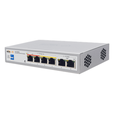 Switch PoE / Administración en la nube / Con 4 puertos 10/100 Mbps PoE af/at / 2 Puertos Uplink 10/100 Mbps / Presupuesto 60 W / PoE hasta 250 metros / Soporta protocolo ONVIF - Imagen 3