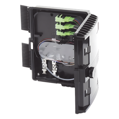 Cierre de Empalme para 24 Fusiones de Fibra Óptica, Interior/Exterior, con 8 Acopladores SC/APC y Splitter 1x8 SC/APC Incluido, IP65 - Imagen 3
