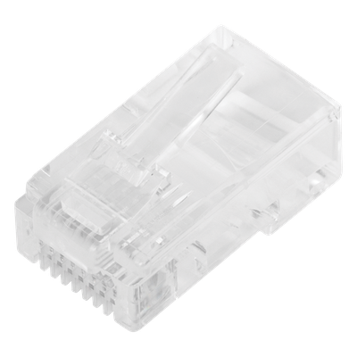 Bote con 100 Plugs Pass Through RJ45 Cat5e sin Blindaje, Chapado de Oro a 30 Micras para Durabilidad Extrema - Imagen 4