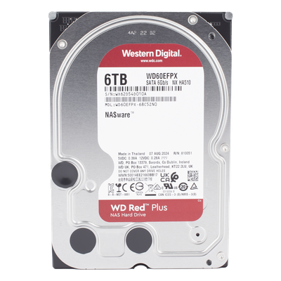 Disco Duro Red de 6TB / 5400 RPM / Optimizado para NAS / Uso 24-7 / 3 Años de Garantia - Imagen 3