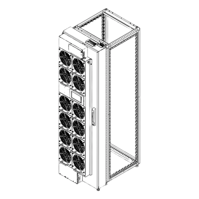 Enfriador de Puerta Trasera para Rack 42U / 800W Agua Refrigerada / 12 Ventiladores DC Hot-Swap / Ethernet SNMP Modbus / Hoffman RackChiller RDHX PRO - Imagen 5