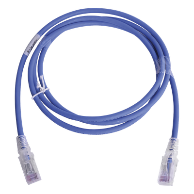 Patch Cord MC6 Modular Cat6 UTP, CM/LS0H, 1.52 Metros (5 Pies), Color Azul, Versión Bulk (Sin Empaque Individual)