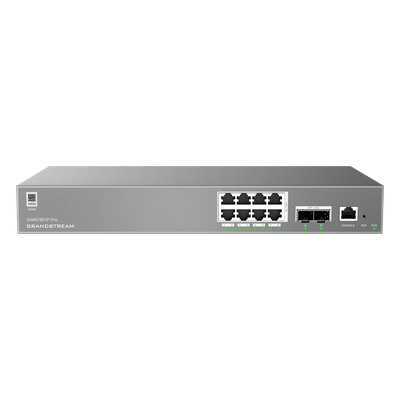 Switch de Red Empresarial L2++ / Serie GWN7800 Pro / 8 Puertos Gigabit PoE 120W / 2 Puertos 2.5GG SFP / Gestión Cloud GDMS / VLAN 4K / QoS Avanzado / Seguridad Integral - Imagen 3