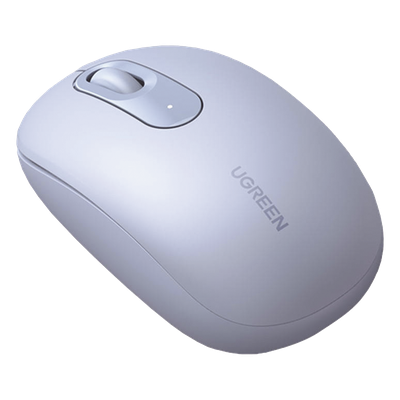 Mouse Inalámbrico 2.4G 800/1200/1600/2400 DPI | Función de 3 botones | Alcance 10m | Silencioso |  Ergonómico | Anti-caída y Anti-interferencias | Batería Alcalina AA incluida  | Color Dusty Blue.