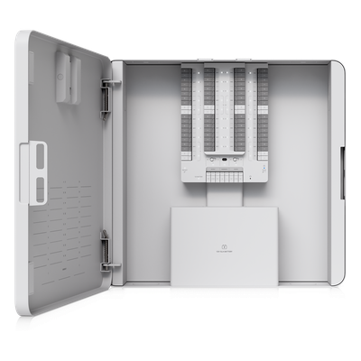 Kit Alarm Hub UniFi Protect / Integración de Alarmas Cableadas / 32 Zonas / Gestión desde UniFi Protect / PoE++ / Respaldo por Batería