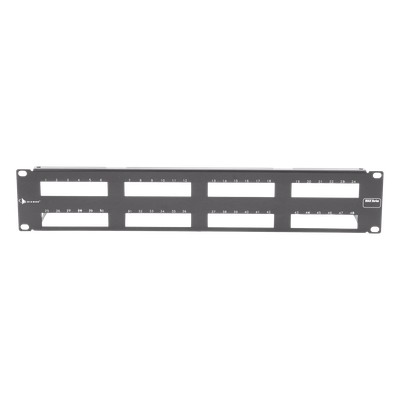 Patch Panel MAX Modular (vacío), de 48 Puertos, Plano, 2UR