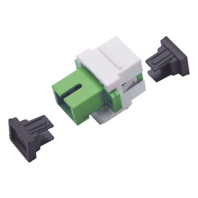 Acoplador Keystone de Fibra Óptica Monomodo SC/APC Simplex a SC/APC - Imagen 3