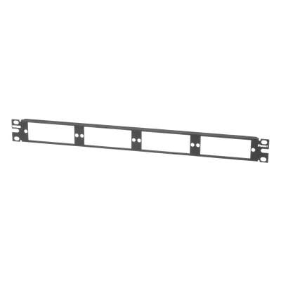 Patch Panel de Fibra Óptica, Para 4 Placas Acopladoras FAP o FMP, Color Negro, 1UR - Imagen 4