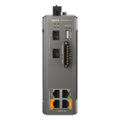 Switch Industrial Administrable / Gigabit con 2 Puertos PoE bt / 2 Puertos PoE af/at / 2 SFP 2.5Gbps / Soporta RS485 / Presupuesto PoE 120W - Imagen 3