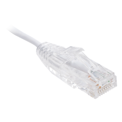 Cable de Parcheo Slim UTP Cat6 - 2 Metros (6.56 Pies) Blanco Diámetro Reducido (28 AWG) - Imagen 3