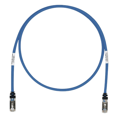 Patch Cord Cat6A, Blindado S/FTP, CM/LS0H, 0.61 Metros (2 Pies), Color Azul