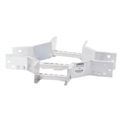 Derivación "X" Horizontal de Aluminio Perfil Z / Peralte 3 1/4" / Ancho 6"/ Radio 8" / Incluye Tornillería (CHXHEZ314R8X6AK) - Imagen 3