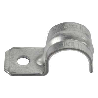 Abrazadera tipo Uña para Tubo Conduit Pared Gruesa y Conduit PVC de 1 1/2" (38 mm).