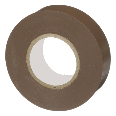Cinta Eléctrica STRONGHOLD para Aislar, de PVC, Uso General Reparación y Mantenimiento, Grosor de 0.18mm (7 mil), Ancho de 19mm, y 20.12m de Largo, Color Café - Imagen 3