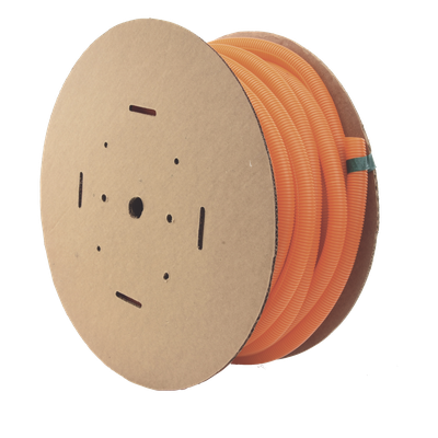 Tubo Corrugado Abierto para Protección de Cables, 1in (25.4 mm) de Diámetro, 30.5 m de Largo, Color Naranja - Imagen 9