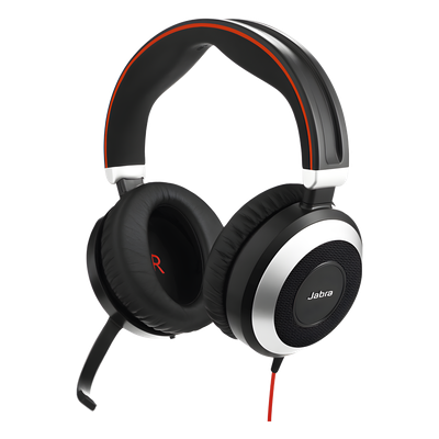 Jabra Evolve 80 con conexión USB / 3.5mm, cancelación activa/pasiva de ruido con indicador de ocupado (7899-823-109) - Imagen 5