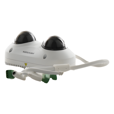 PanoVu Series / Lente Dual de 5 Megapixel / 2 Lentes Fijos de 2.8 mm / Recomendado para Pasillos o Esquinas / IP67 / IK10 / PoE / WDR 120 dB / 10 mts IR / Entrada y Salida de Audio y Alarma / MicroSD - Imagen 5