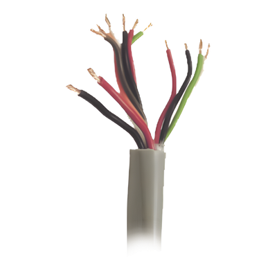 Bobina de 152 m (500 ft) / Cable Compuesto para Control de Acceso 5 pares 22 AWG + 1 par 18 AWG / Intemperie / Gris