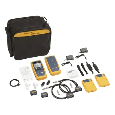 Certificador DSX-5000 para Cable de Cobre Cat5e, Cat6 y Cat6A, Precisión de Nivel V (1 GHz), Con WiFi Integrado y Pantalla LCD de 5.7 Pulgadas (14.48 cm), Versión Internacional
