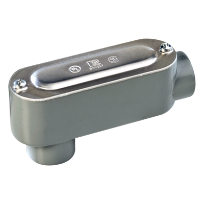 Caja Condulet tipo LB de 1" (25.4 mm) Incluye tapa y tornillos.