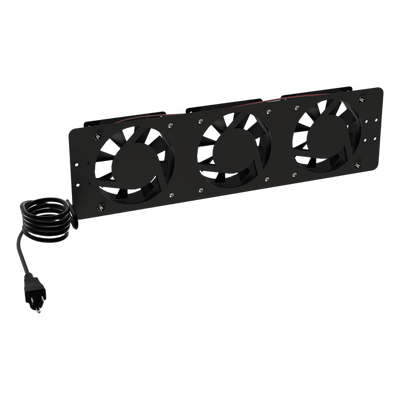 Kit de 3 Ventiladores 110 Vca (12 x 12 cm) con Clavija para Gabinete de Piso - Imagen 2