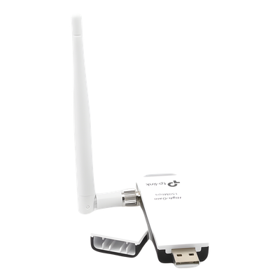 Adaptador USB inalámbrico de alta ganancia N 150 Mbps 2.4 GHz con 1 antena desmontable de 4dBi - Imagen 3