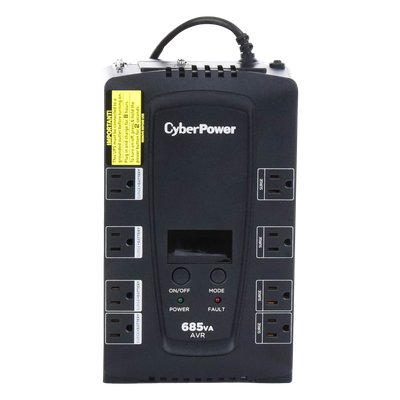 UPS de 685 VA/390 W, Topología Línea Interactiva, Entrada 120 Vca NEMA 5-15P, Tipo Gabinete Compacto, Con 8 Tomas NEMA 5-15R - Imagen 6